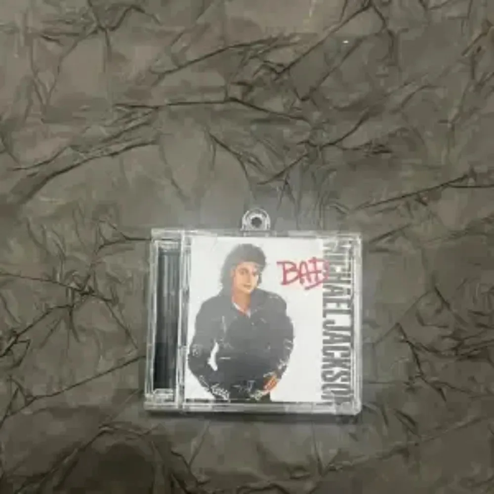 Michael Jackson Mini CD Keychain 6PCS MJ Fans English Replica Playable Classic Music Memorabilia Gift Free Shipping