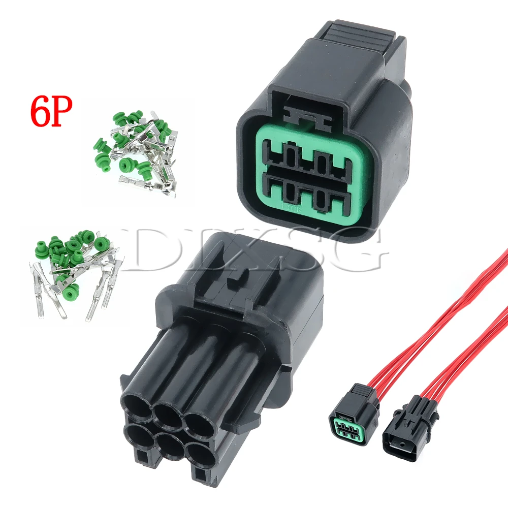 1 Set 6 Pin PB625-06027 PB621-06020 Car Headlights Wire Plug for Hyundai Kia Automobile Waterproof Connector Auto Accessories