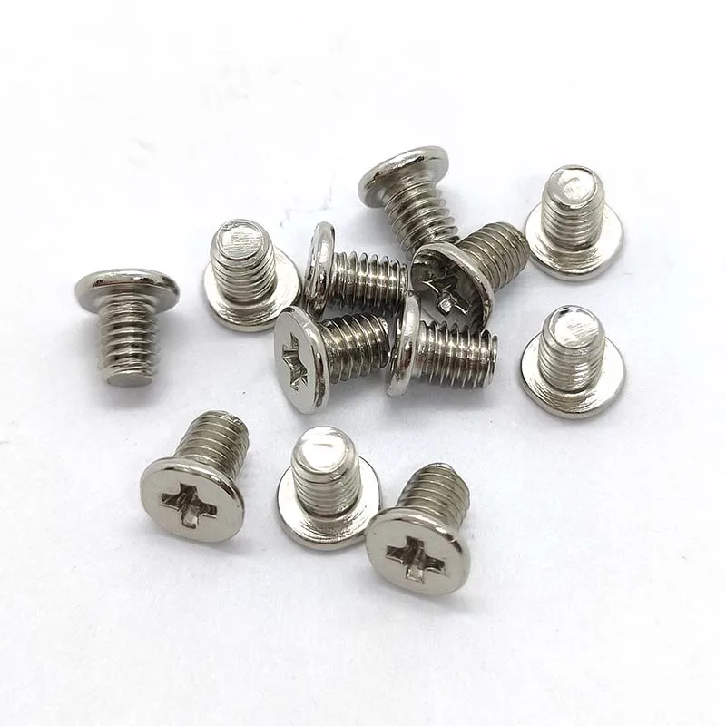 Carbon steel nickel plated Cross Phillips Flat Wafer Head Screw Bolt M3*4 1pcs Electronic Repair Screws Accessories