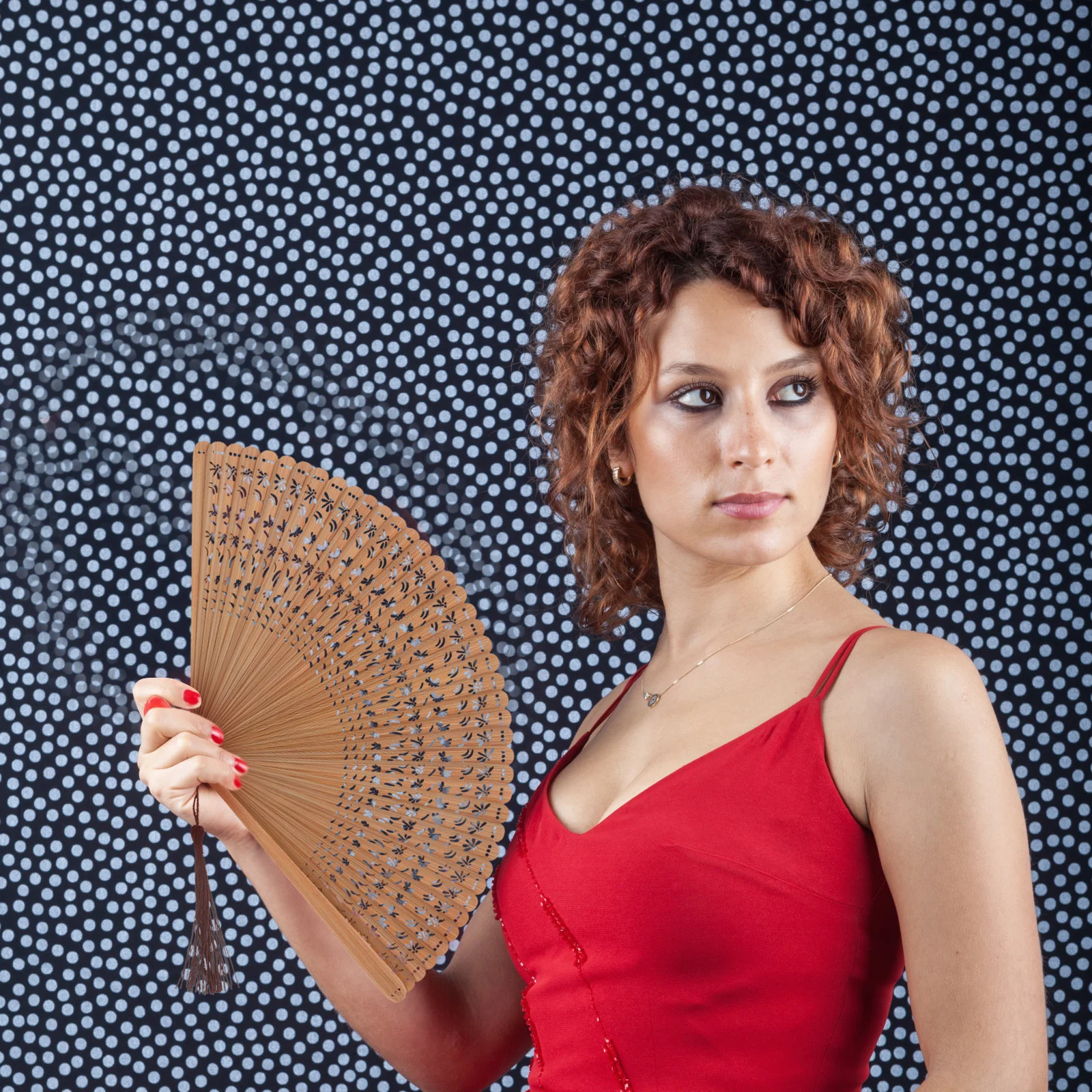 

Compact Black Bamboo Folding Fan Hollow-Out Pattern Traditional Chinese Style Handheld Wooden Fan for Summer Wedding Hanfu Party