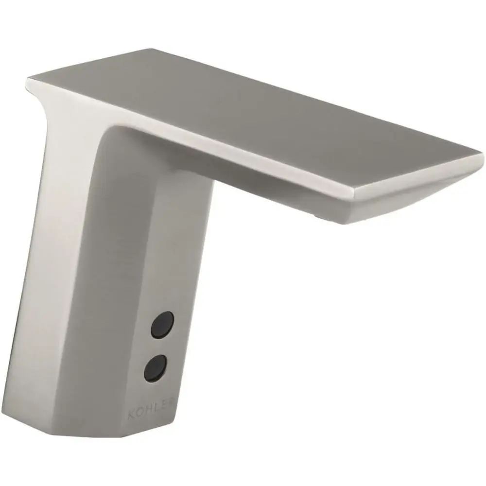 

Single-Hole Touch-Activated Bathroom Sink Faucet with Temperature Control and 6-3/4-Inch Spout, Stainless Steel Finish