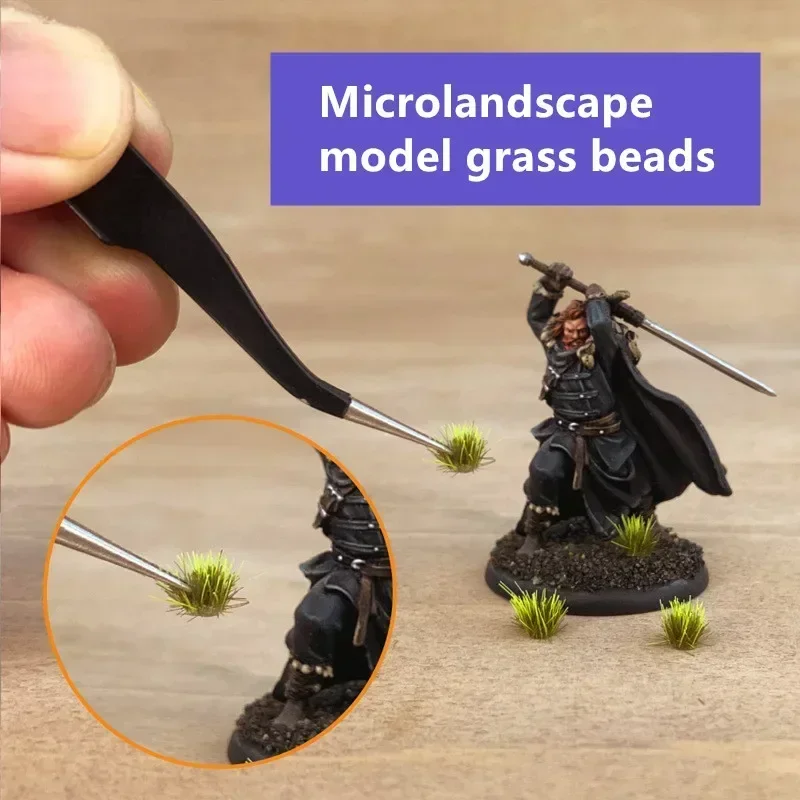 104/32/5pcs Microlandscape model static grass Grass Tufts Model Bushy Mini Farmland  Static Railroad Terrain Miniature Scenery