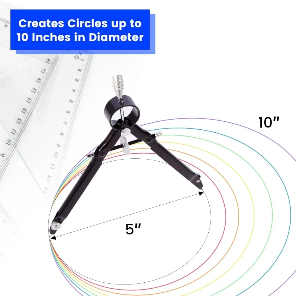 بوصلتان هندسية، بوصلات رسم احترافية، بوصلات معدنية، وأدوات رسم بوصلة دائرية للهندسة