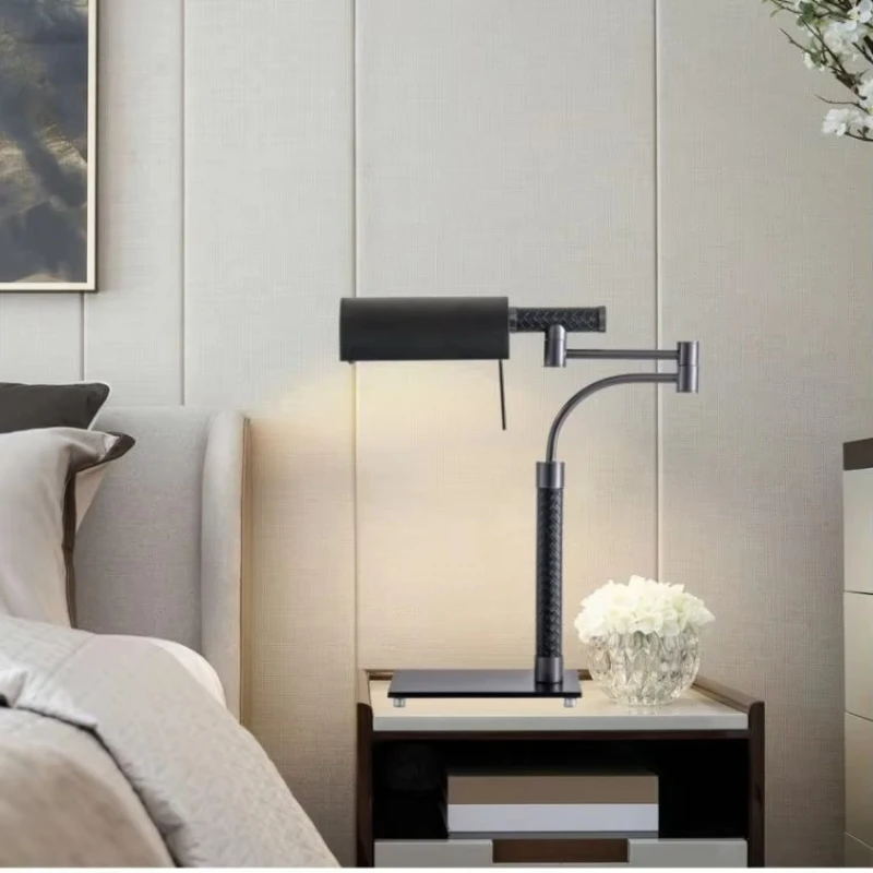 

Modern desk Iron study lamp Reading Long swing arm LED home decoration desk lamp