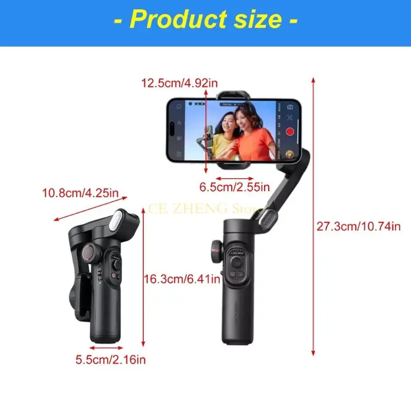 E56B Phone Phone Stabilizer porta palmante tracking facciale per lo streaming live vlog