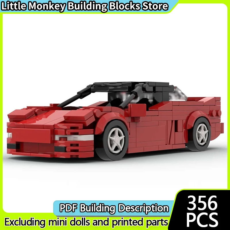

Speed Racing Car Model MOC Building Bricks NSX-R High-Performance Car Modular Technology Children Holiday Gift Assemble Toy Suit