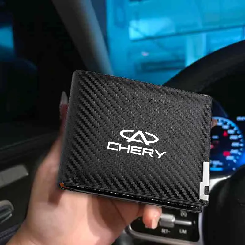 Picture 4: Car Interior Accessories Carbon Fiber Driver License Storage Wallet For Chery Fulwin QQ Tiggo 3 5 2 7 T11 A1 A3 A5 Amulet M11 Ea
