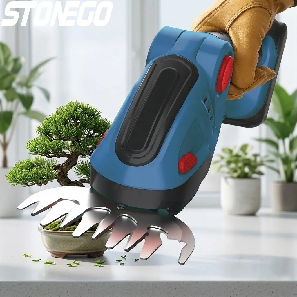 

24V Cordless Lawn Trimmer 2in1 Garden Tool Handheld Mower Pruning Shears Easy Shrub Maintenance