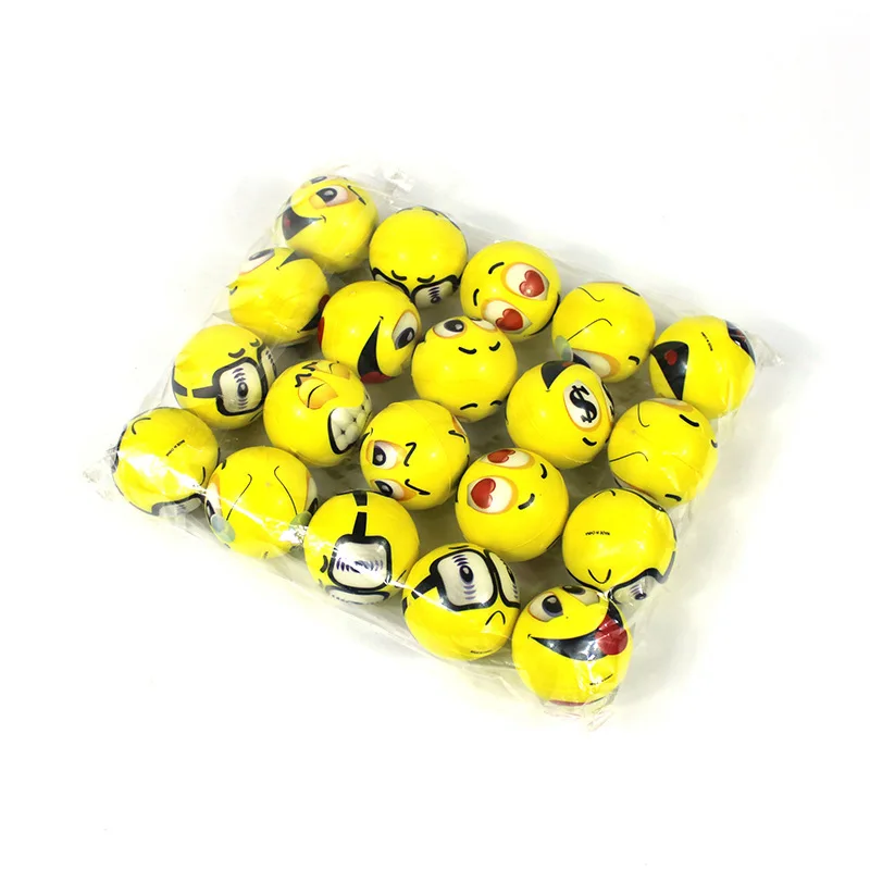 4,3cm Fester PU-Schaum Cartoon-Gesichtsausdruck Schwammball Druckentlastung Hand-Quetschball Spielzeug Kleines Geschenk Antistress-Spielzeug – Detail 4