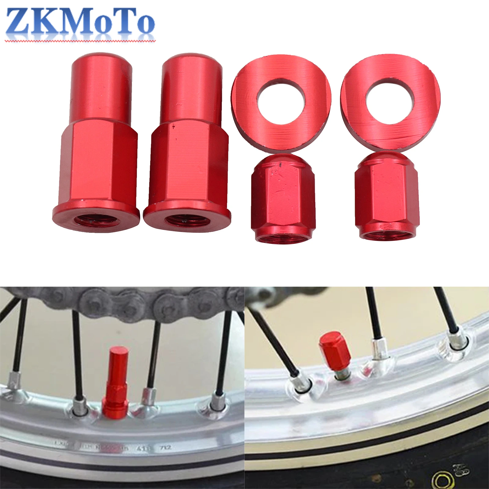 Motocross Rim Lock Nut Washer Kit For Yamaha KTM Honda Suzuki Kawasak Husqvarna TE FE TC FC SX EXC XC YZ YZF WR CRF KX KLX RMZ