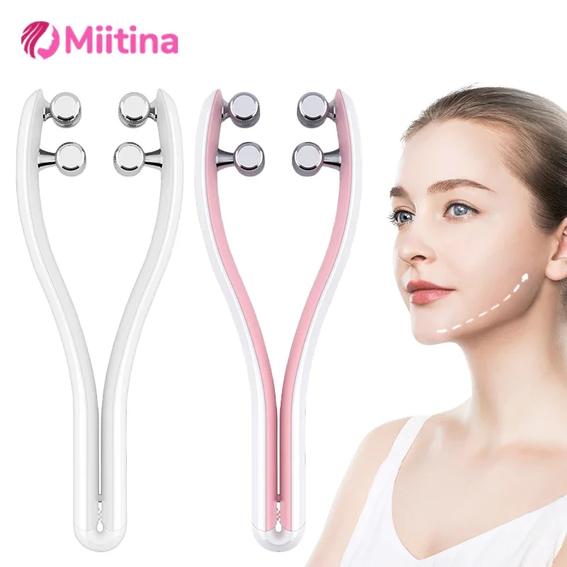 

V Face Lift Massager LED Facial Lift Up Machine Microcurrent V Face Double Chin Remove Massage Roller Skin Tightening Device