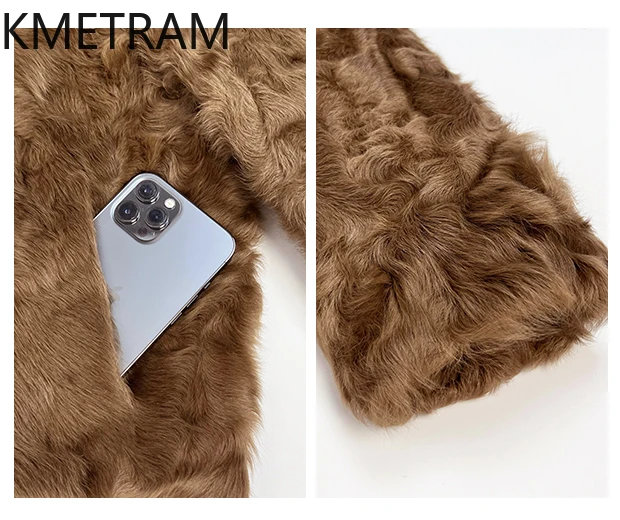Natural Xiaohu Wool Sheepskin Double Faced Fur Jacket Women Luxury Short Real Fur Coat Winter Woman Clothing 2025 шуба женская