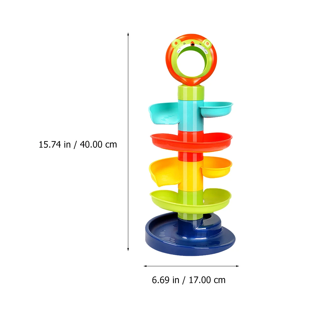 

Colorful Turret Track Toy Educational Sliding Tower Plaything Creative Puzzle Ball Tray Multifunctional Learning Activity