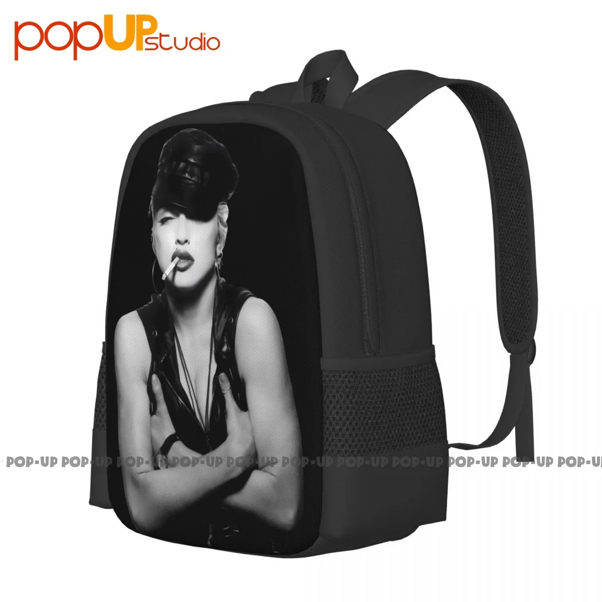 Madonna Smoking Cool Backpack Large Capacity School Shoe Bag Eco Friendly Riding Backpack