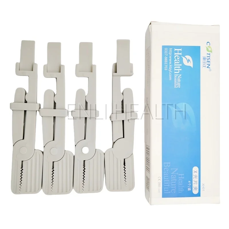 

Dental X-Ray Film Clamp Snap Plastic Instrument Can Disinfected Universal X-Ray Film Holder Sensor Positioner Clip Dental Tool