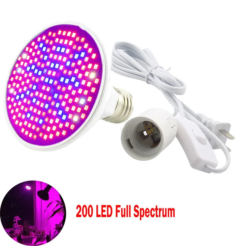 3-HEAD LED rostliny dělat se lampa klip držák halové kvést skleník osvěta lehký halové E27 hydro UV IR veg plný spektrum