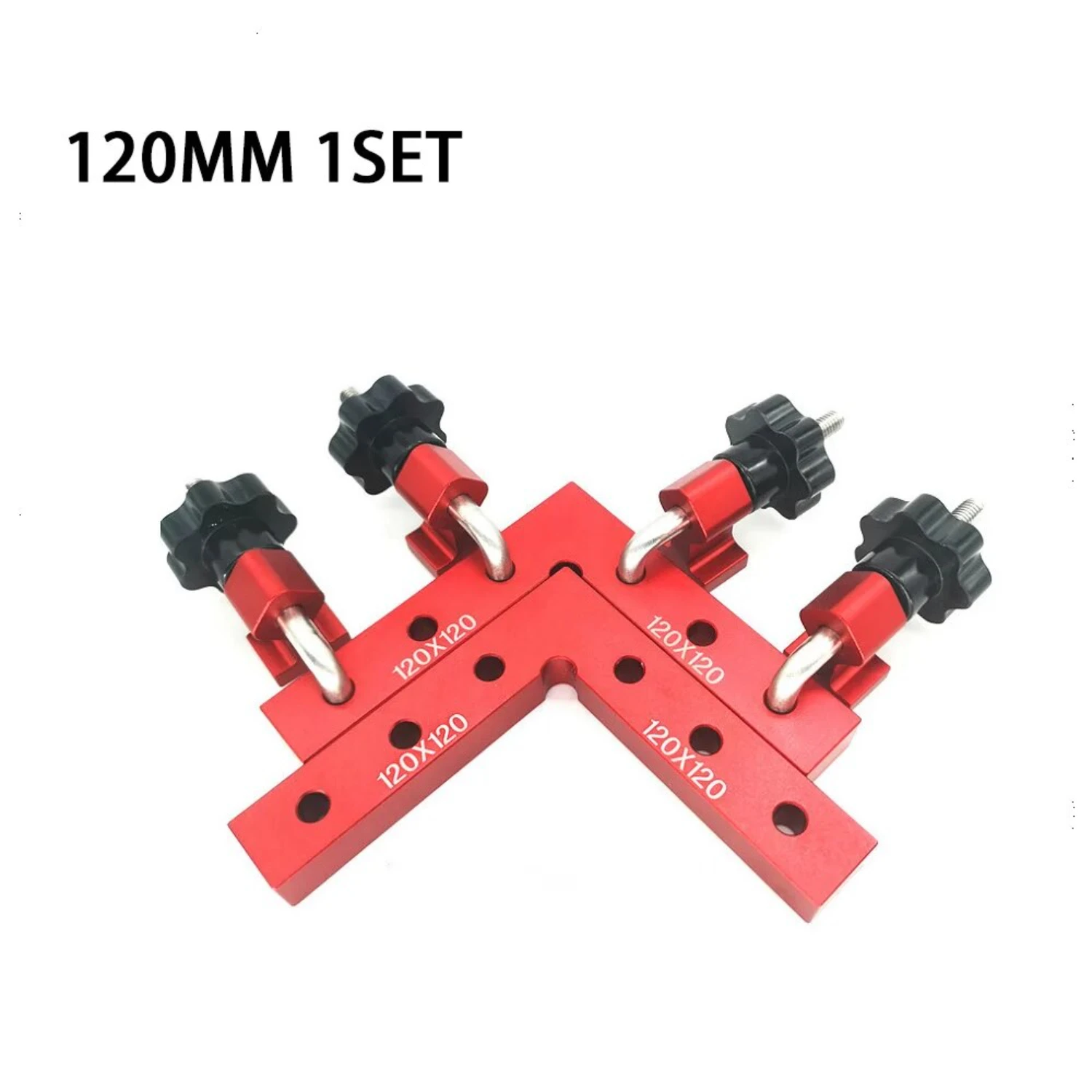 Long-lasting and reliable Set of 6 Sturdy Aluminum Alloy Right Angle Ruler Clamps - Ideal for Precisely Positioning, Firmly Fixi