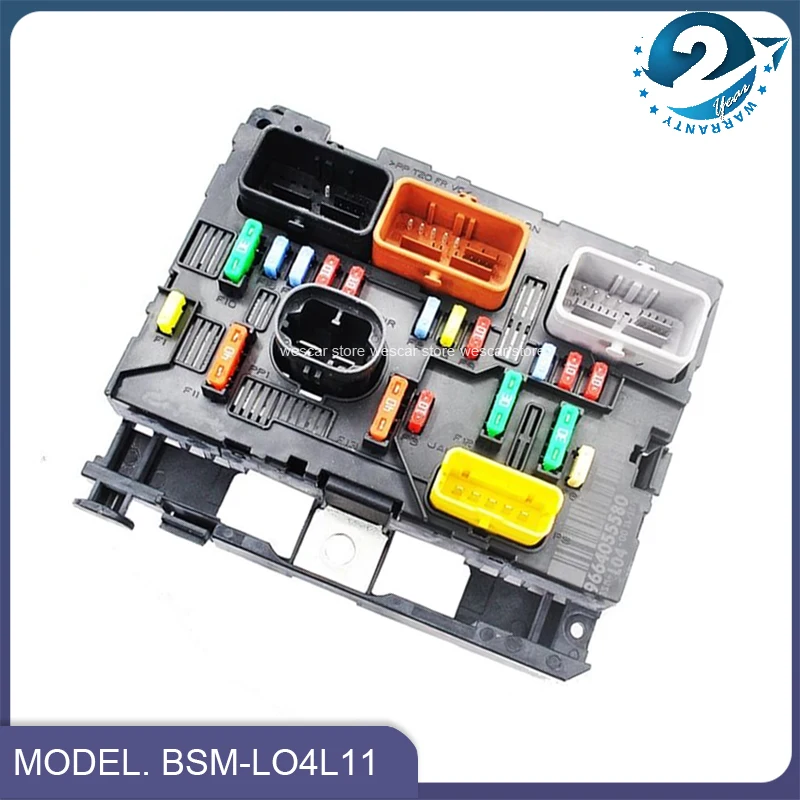 Genuine Used Fuse Box Unit Assembly BSM-LO4/L11 6500FH For Peugeot 107 207 307/207CC Citroen C4 C5 9664055780 9664055580