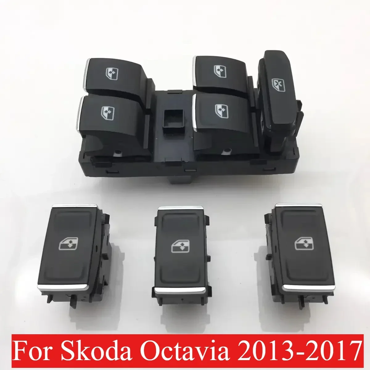 New 5E0959857 5E0959855 For Skoda Octavia 2013-2017 Electric Power Master Window Switch Button Car accessories