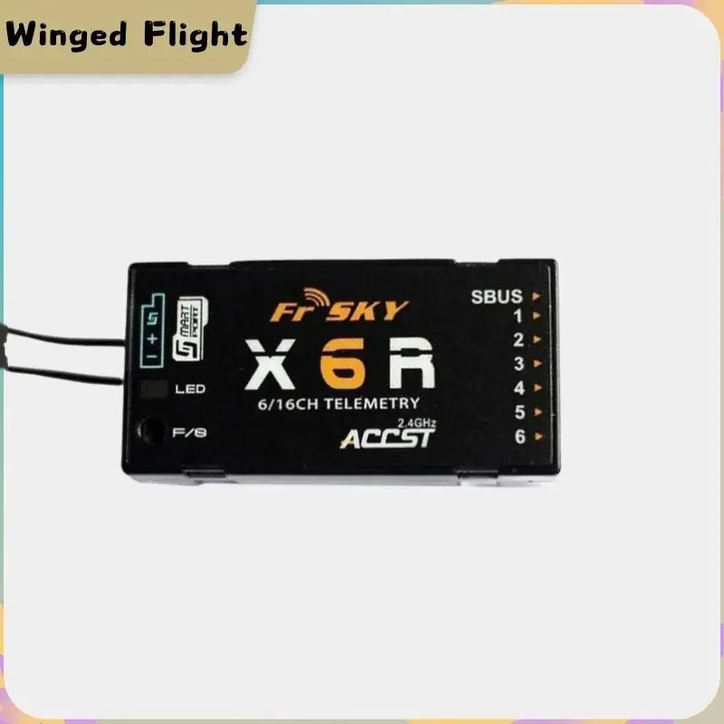 VoltSFR X6R 2.4G 16CH SBUS RC Receiver PCB Antenna Smart Port Data Return For Open TX Taranis X9D Jumper T16 T18 RC Drone