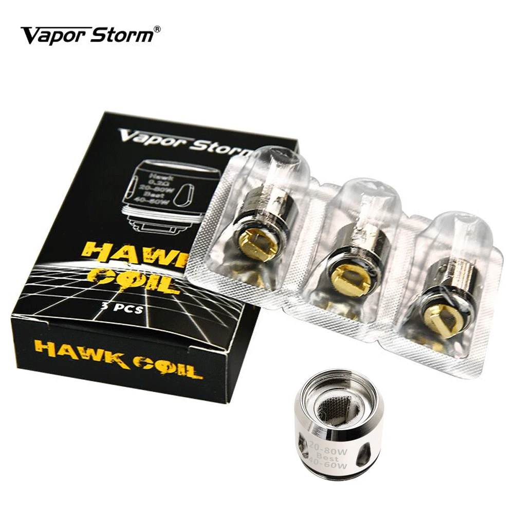 Vapor Storm Hawk Coils E sostituzione della sigaretta 0.2ohm Mesh Coil Head per Hawk atomizzatore Tank Puma Baby Eco Pro Mod Hawk Vape Kit