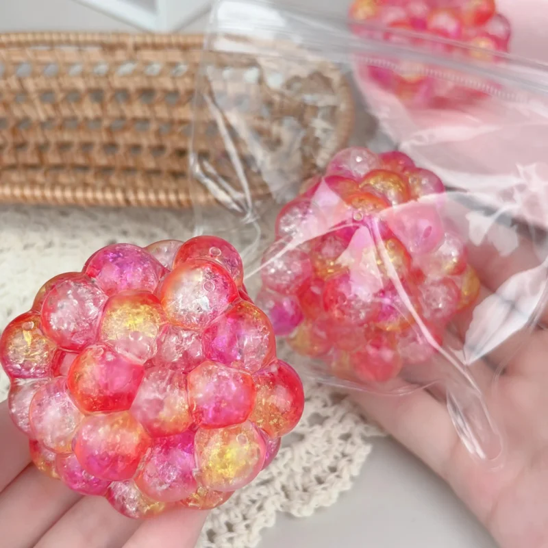 

Amber Squishy Balls - Multicolor Marbled Sensory Toy, Stress Relief, Super Soft Squeeze Gift for Kids/Adults