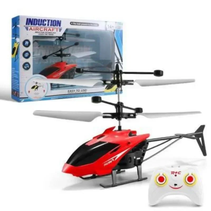 Recarregável mini rc drone remoto seguro resistente a quedas helicópteros rc drone indução pairando crianças brinquedos