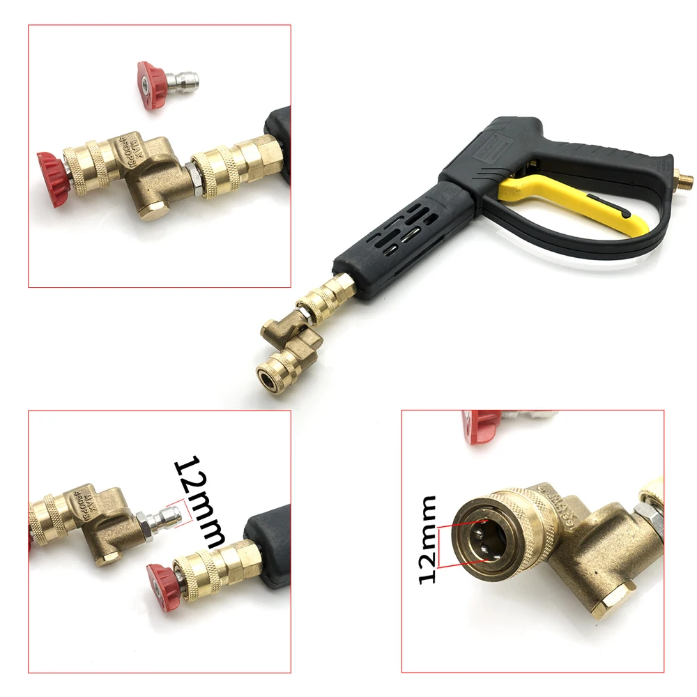 1/4 Quick Connect Swivel Brass Coupler Attachment For Pressure Washer Nozzles Garden Watering Equipment Connector Adapter