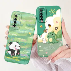 Case For Realme 6 Case Realme 6i 6s Cover Cute Cartoon Square Soft Silicone Phone Case on Realme 6 Pro Protect Cover Funda Shell