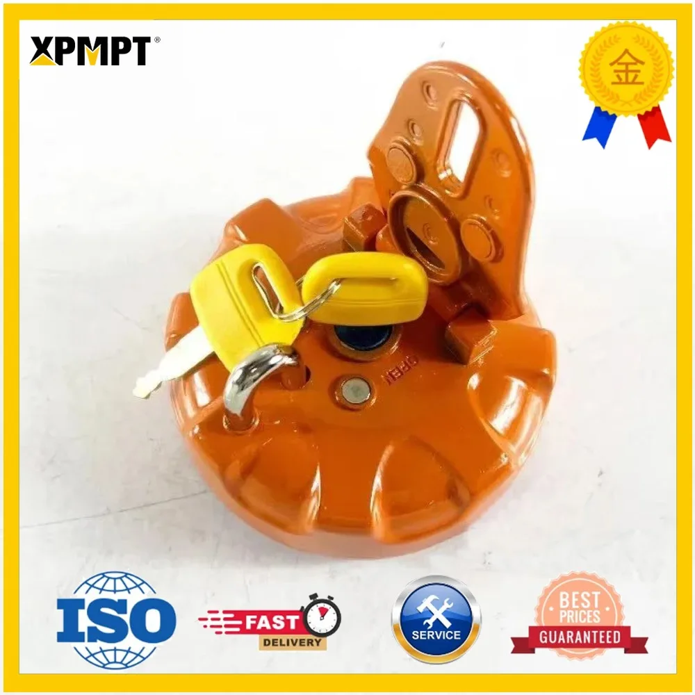 ZX EX Diesel tank cover Anti-theft fuel tank cap Double anti-theft lock excavator accessories