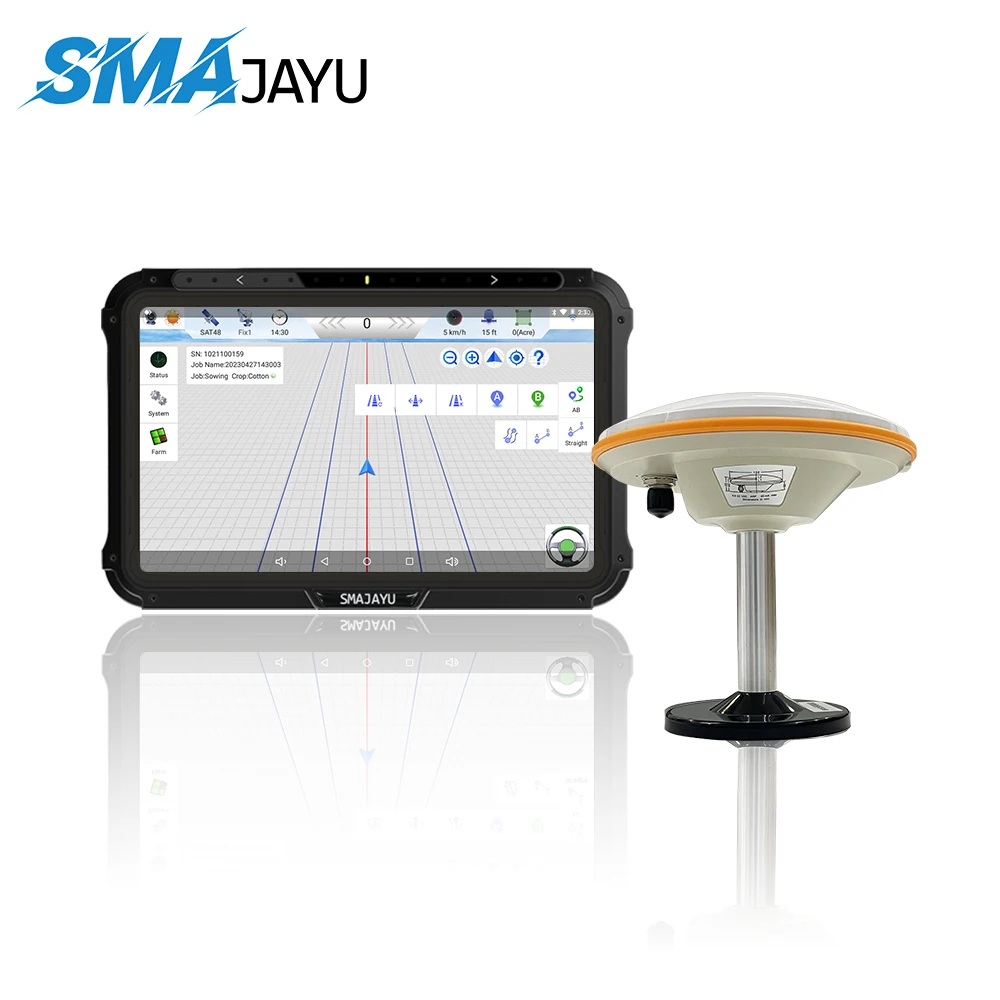 JY100 Tractor GPS Guidance System with Android Tablet and GNSS Antenna Precision Agriculture GPS Navigator