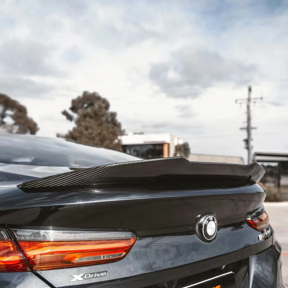 

FOR BMW 8 Series G16 F93 M8 4 Door 2020 2021 2022 2023 PSM style High Quality Carbon Fiber / FRP Gloss black Wing Trunk Spoiler