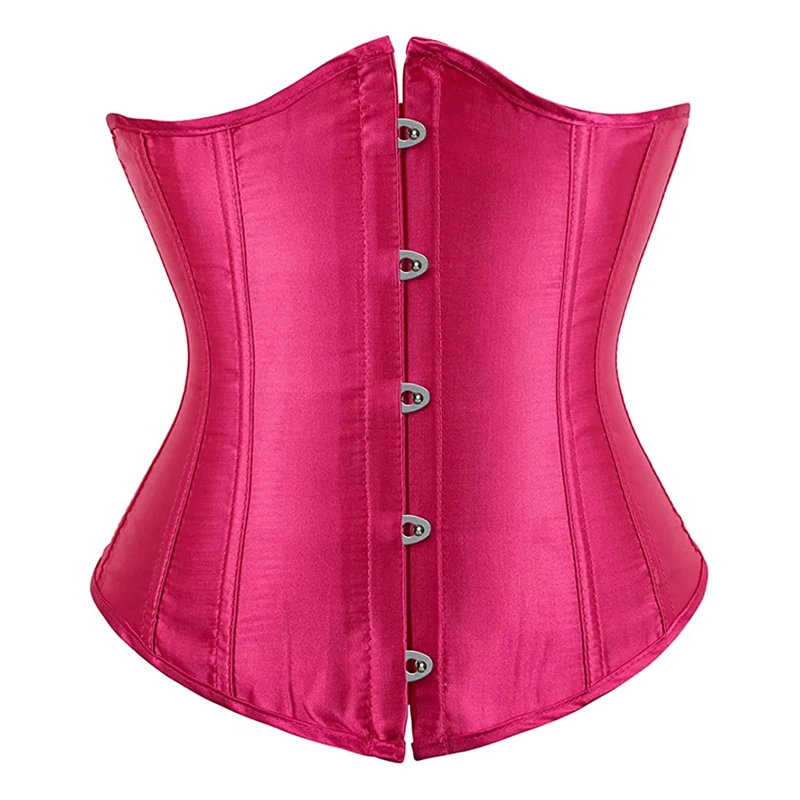 코르셋 Underbust 탑 섹시한 여성 허리 Cincher 고딕 란제리 빈티지 모양 바디 벨트 플러스 사이즈 의상 Corse 그린 핑크 블랙 