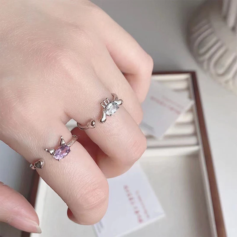 Cute Cat Paw Print Ring For Women Cat Claw Embrace Tightly Design Open Rings Gothic Trendy Finger Rings Gifts anillos de bodas