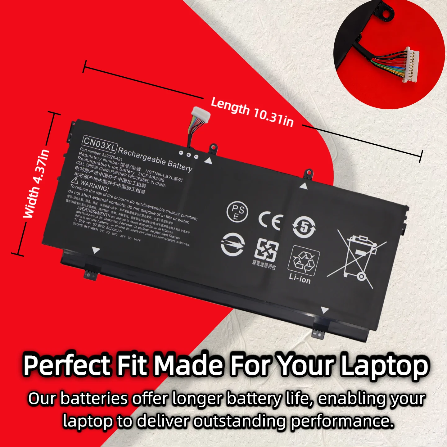 

Wholesale And Retail❗❗❗ CN03XL or SH03XL Battery For TPN-Q178 ENVY 13-AB000 series HP Spectre X360 X360 13-W021TU 13-W020TU