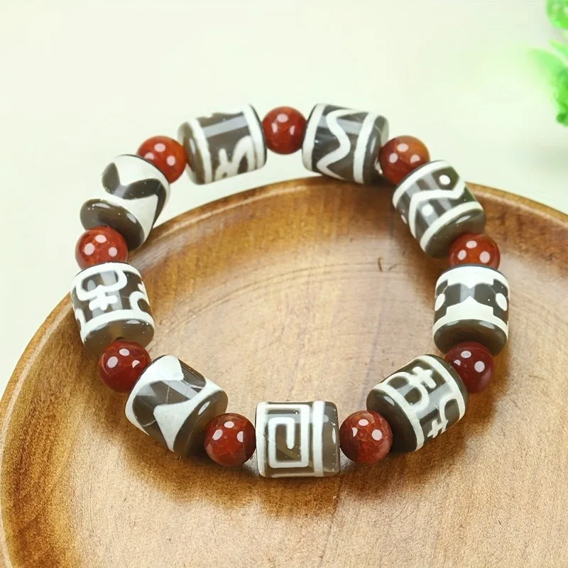 

Elegant Natural Stone Bead Bracelet, Unisex Fashion Accessories Couple Bracelet