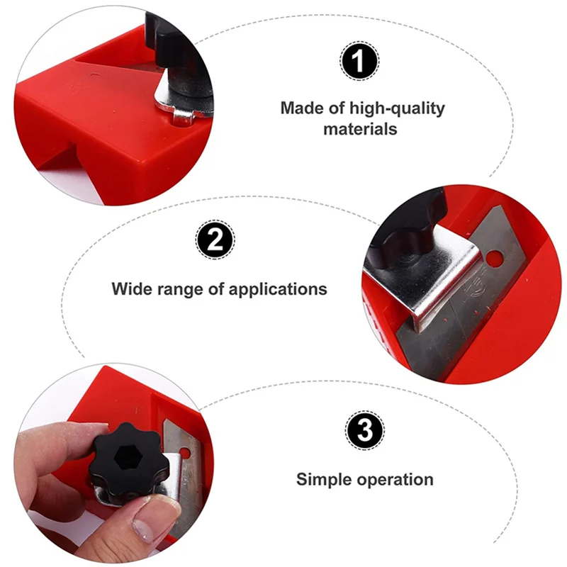 New Quick Edge Trimming Chamfe Planing Tool Wood Planer 45 Degree Bevel for Plasterboard/Gypsum Board/Fiberboard/Cork Board Edge