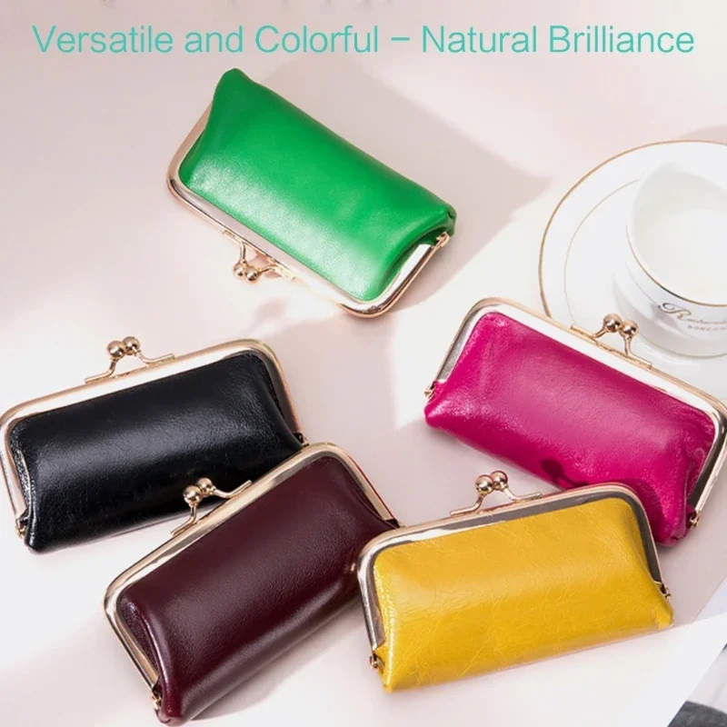 

Fashion Lady Purse Coin Purse for Women Lipstick Pack Clutch Small Wallet Elegant Kiss Lock Wallets Vintage Change