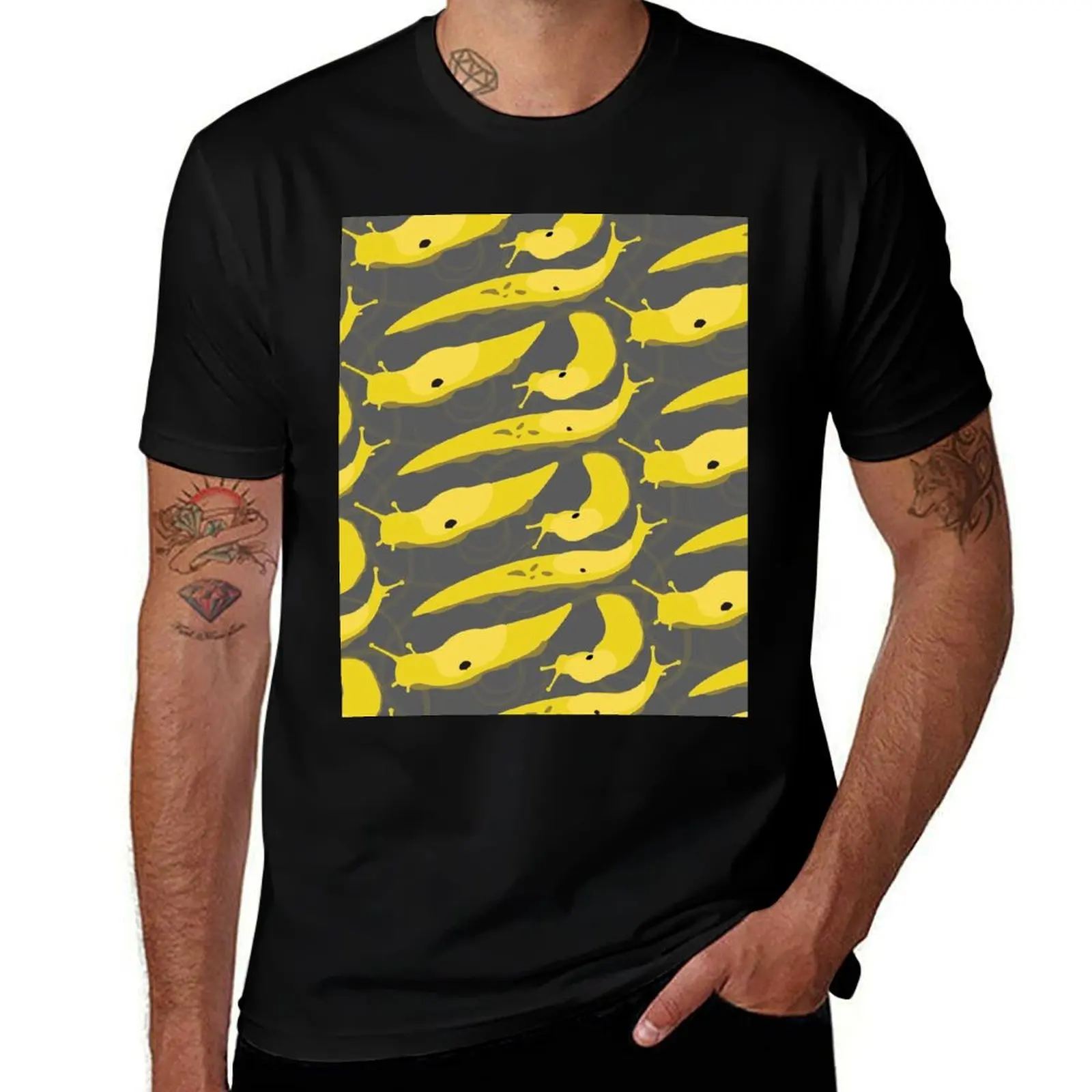 

Футболка Banana Slugs, мужская футболка с рисунком, футболки для мужчин, автомобили с графикой