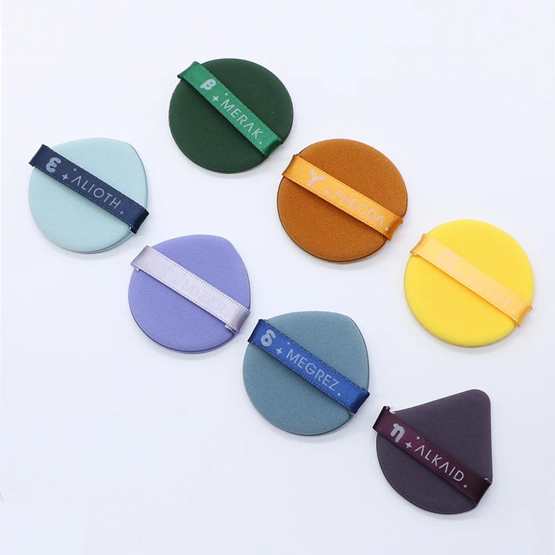 1/5/20 Pcs Triangle Velvet Powder Puff Pizza Flours Mini Face Makeup sponge Cosmetics Washable Lightweight Makeup Foundatio Tool