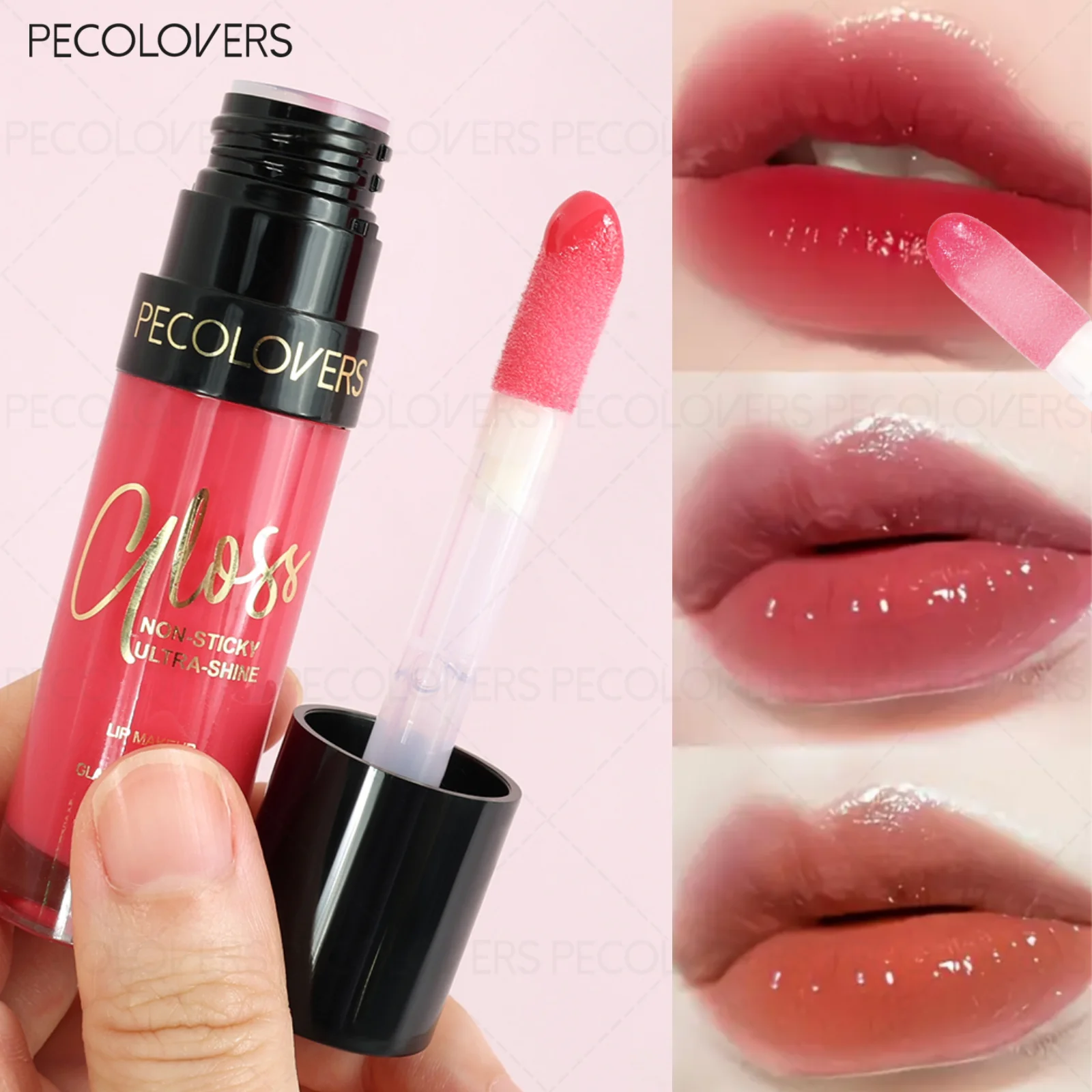 Olio per labbra idratante per lucidalabbra, olio per labbra altamente lucido, balsamo per labbra colorato, labbra naturalmente idratanti, cosmetici per labbra