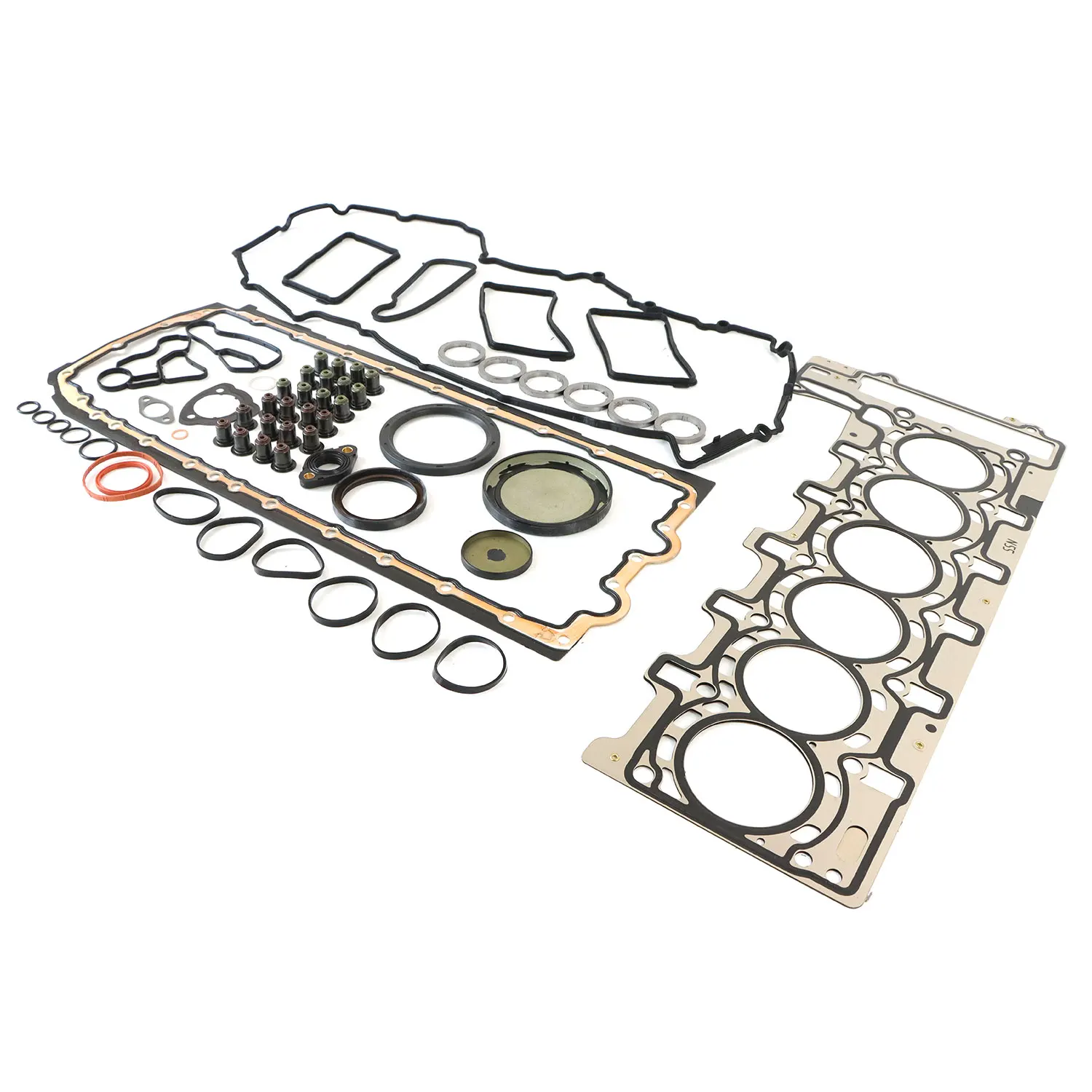 Engine Overhaul Gasket Kit for BMW 335i X3 X5 X6 E90 F30 F10 F25 E70 E71 N55B30 3.0 L6 Turbocharged 11127599212 11127587804