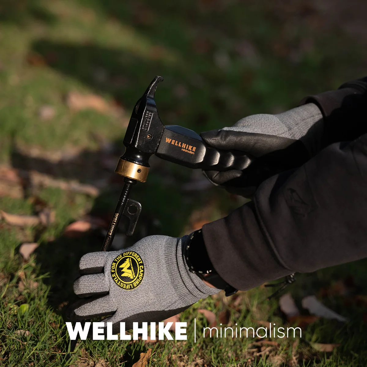 Heavy-Duty Brass Camping Hammer | Effortless Multi-Functional Mallet for Pulling & Hammering Tent Stakes, Ultimate Camp Tool