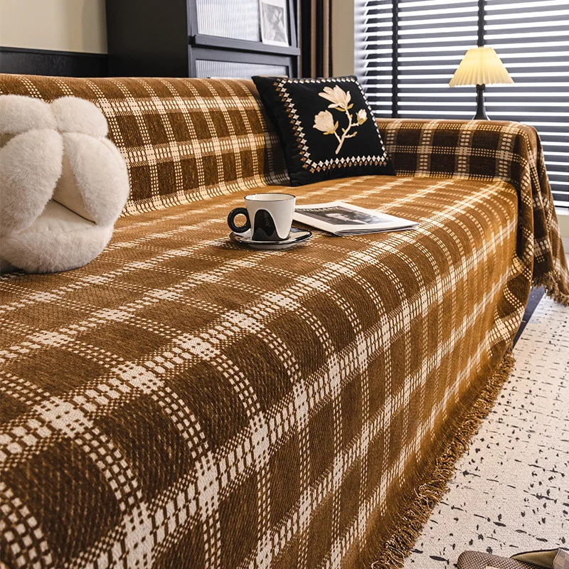 Vintage Chenille High-end Sofa Cover Cloth Universal in All Seasons Sofa Towel One-piece Full-cover Cover Blanket Dirtresistant