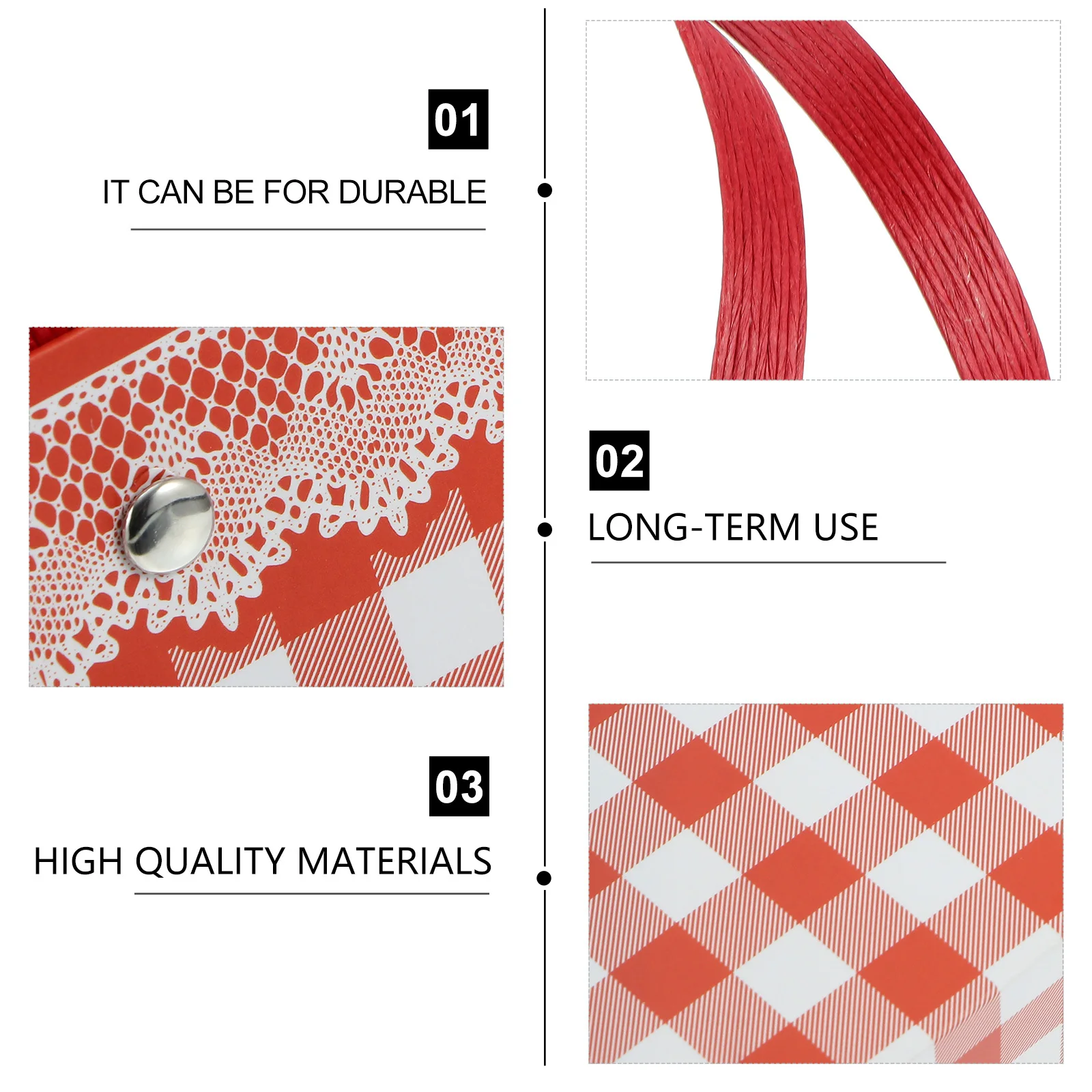 

5 Pcs Plaid Handbag Flower Packaging Lattice Bouquet Holder Storage White Cardboard Gift Creative Wrappers Wrapping