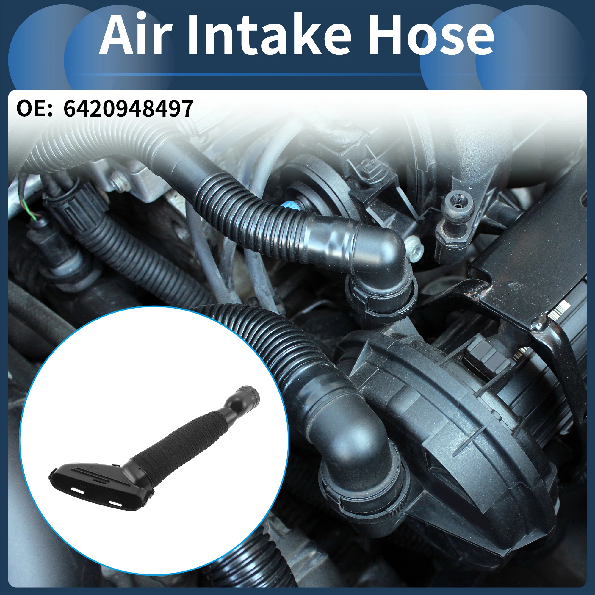 

X Autohaux Engine Air Intake Hose for Mercedes Benz Air Cleaner Intake Hose No.6420948497