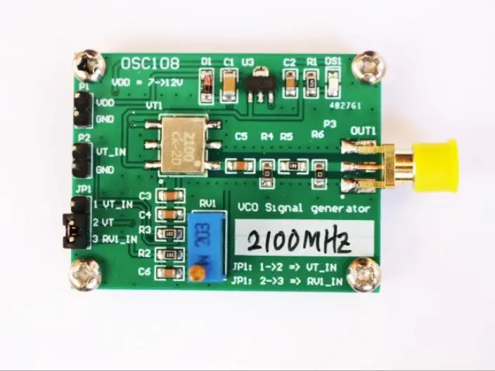 RF микроволновый VCO генератор напряжения 500/1400/1800/2100 МГц