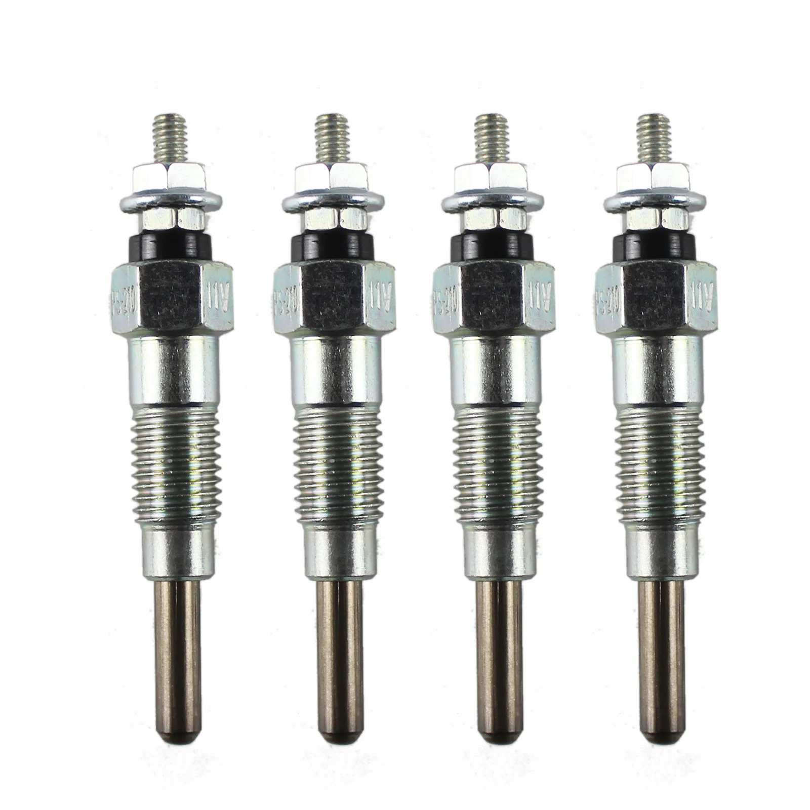 4pcs Glow Plug YM119717-77800 YM129155-77800 for Yammer 4D98E 4TNE98 4D94E Forklift Excavator Replacement Parts