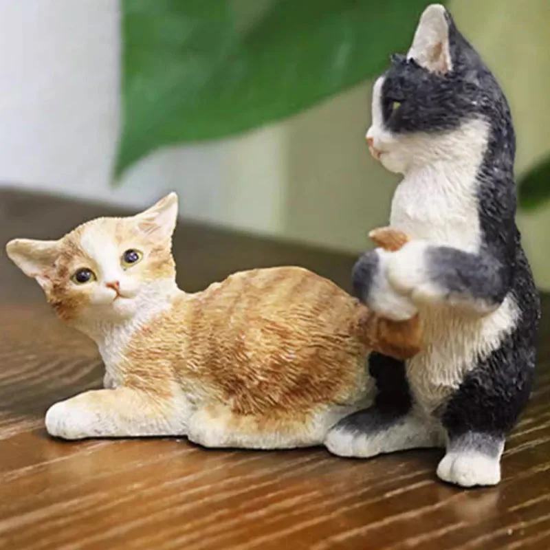 

1/6 Scale Simulated Orange And Black Chinese Pastoral Cat Model For Action Figure Display Collection Decoration Pet Accessaries