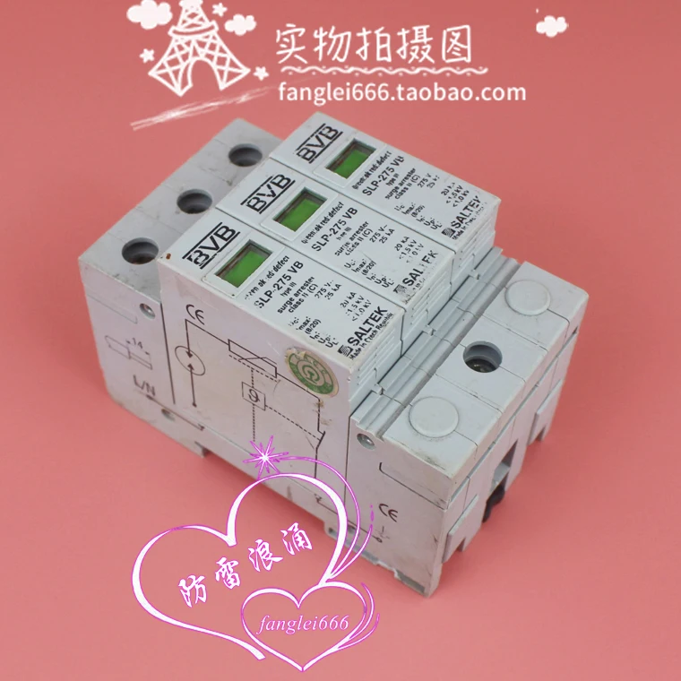 Czech Production Of BVB SALTEK Three-phase Lightning Protection SLP-275VB 3P Surge Protection 275V 20-25KA